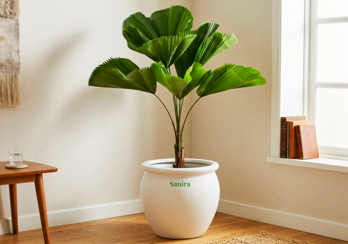 Ruffled Fan Palm Plant